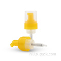 500 ml zwarte fles goud top Pet Hand zeepschuimpomp met borstelige reiniging mousse -fles